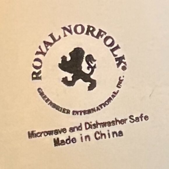 ROYAL NORFOLK Letter "S" Initial Monogram Ceramic Mug ~ Greenbrier International - Picture 6 of 6